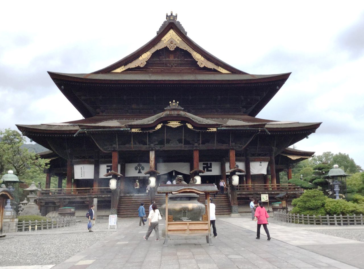 Dalai Lama und Zenkoji-Tempel