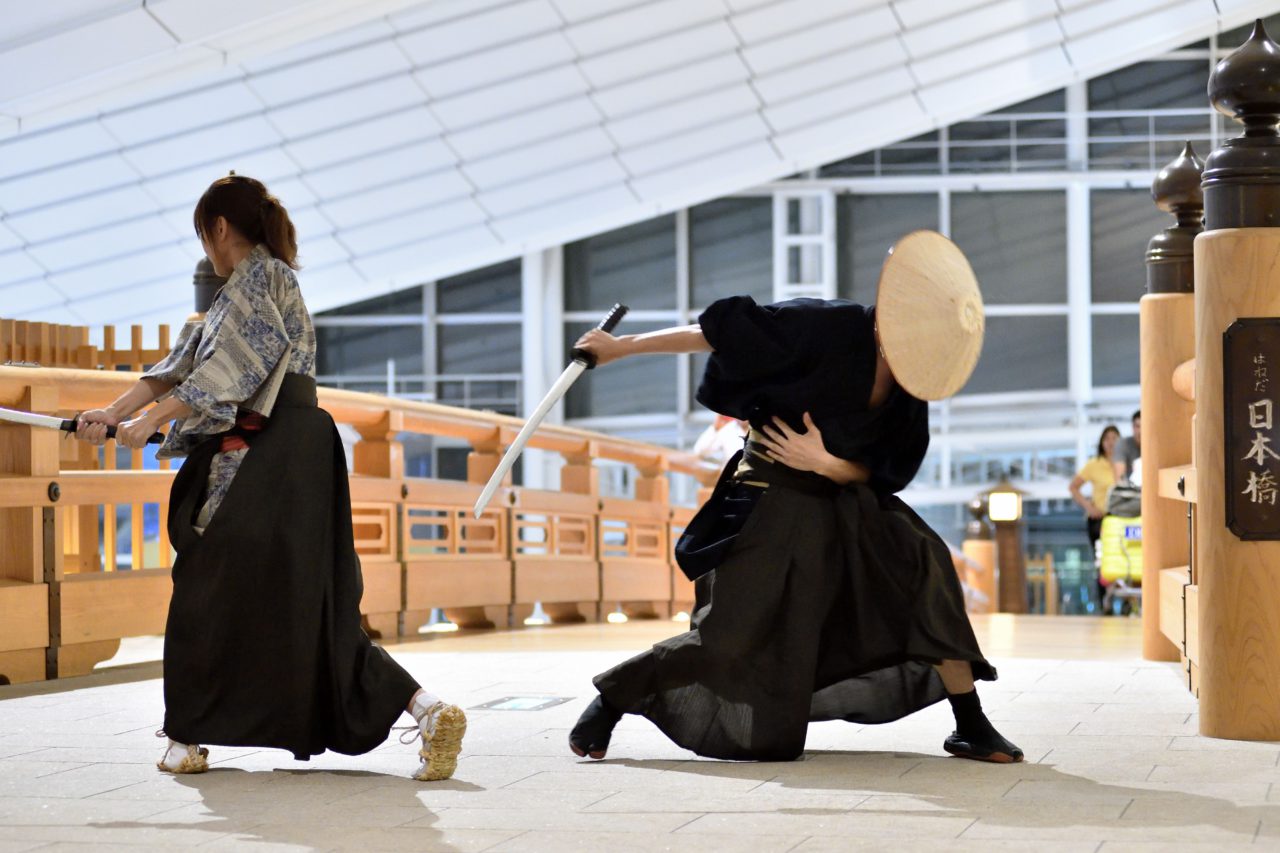 Samurai Film Fighting in Haneda „Fight a duel“