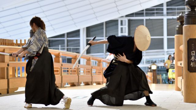 Samurai Film Fighting in Haneda „Fight a duel“
